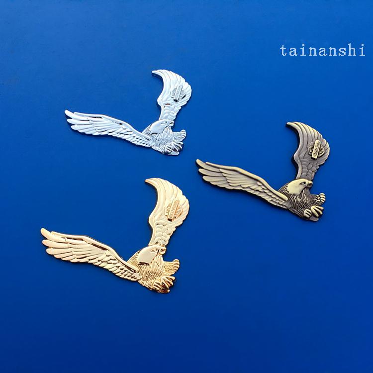 hz7P Car Eagle 3D Metal Stickers 3D Stereo Eagle Logo Car Emblem Decal