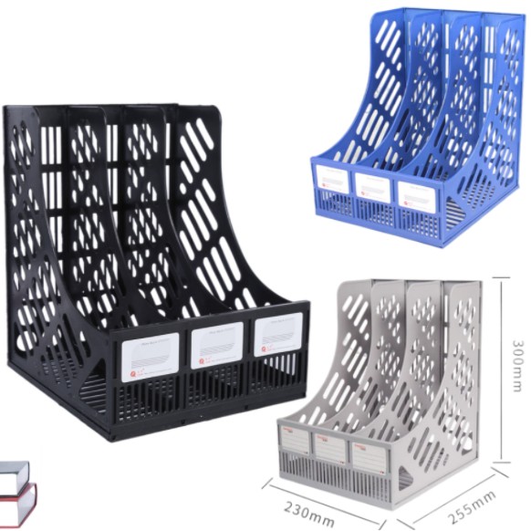 threecolumn file data storage rack/Office supplies file box / triple