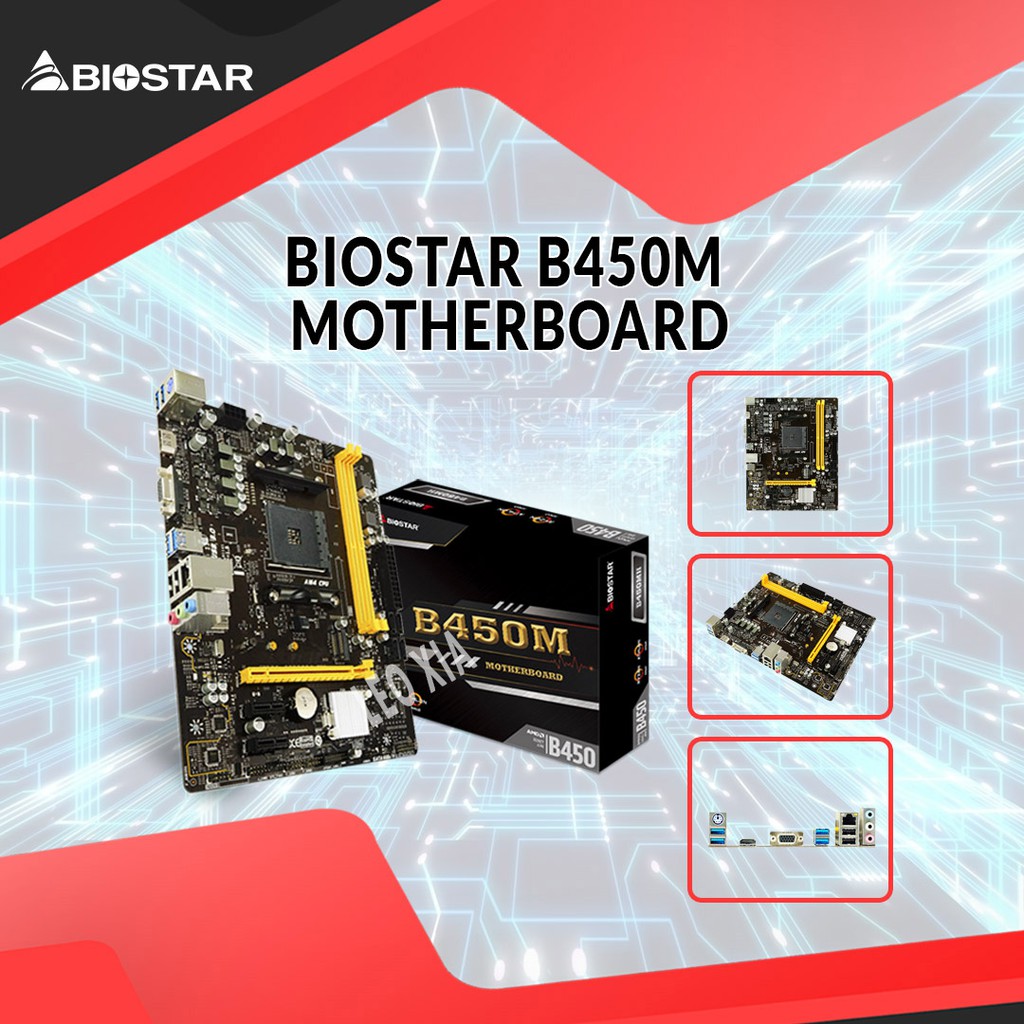 Biostar B450MH MOTHERBOARD AMD SOCKET AM4 Shopee Philippines