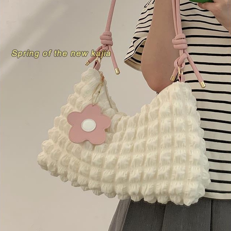 2025 fashion women's commuter bag texture light luxury shoulder bag high-end niche bag casual versatile messenger bag