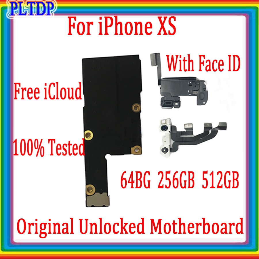 For iphone XS Motherboard Free icloud 100% Original Unlocked Full Chips