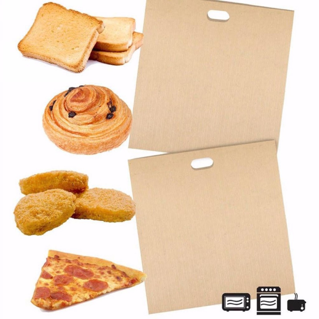 2 Pcs Non-Stick Sandwich Toaster Toast Bags Pockets Reusable Heat-Resistant  New