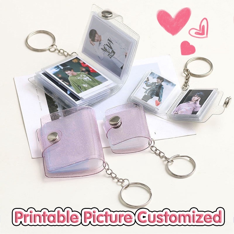 Daisy Mini Album Keychain Pocket Interstitial Album ID Photo Storage