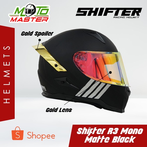 Shifter R3 Mono Colors Full Face Single Visor Helmet | Shopee Philippines