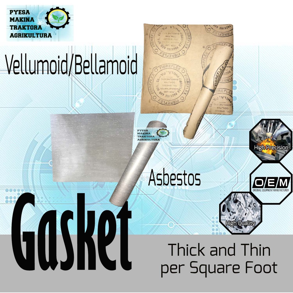Vellumoid Asbestos Bellamoid Gasket per square foot Shopee Philippines