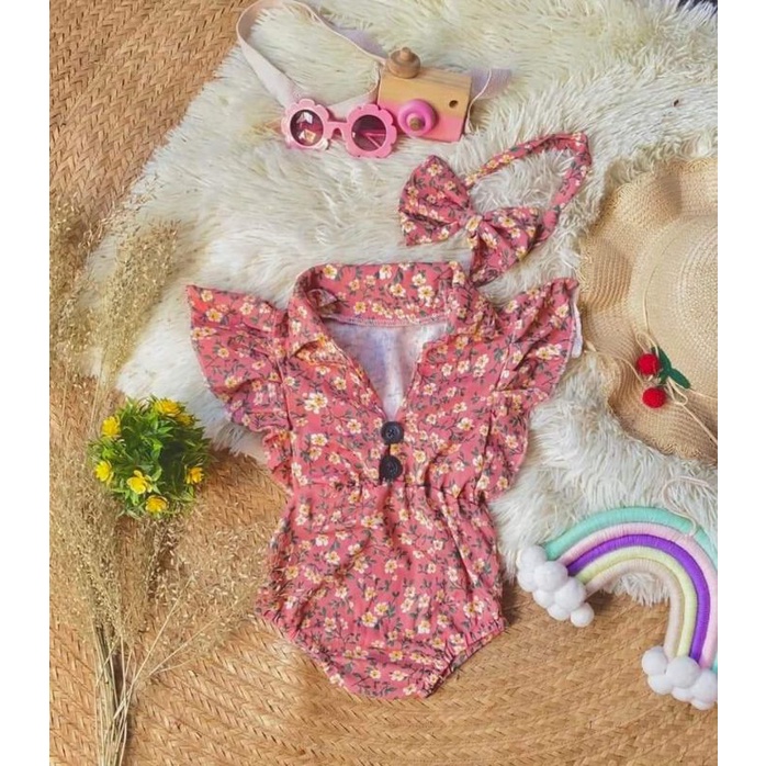 NEW!!!I ANNA ROMPER WITH HEADBAND/KID OOTD Shopee Philippines