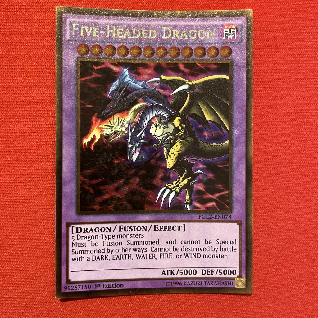 Original Yugioh Cards] Five-Headed Dragon - Original Art - Big5 Group Card  Owner | Shopee Philippines