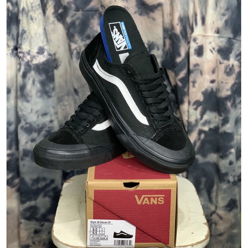 Vans 36 outlet decon black