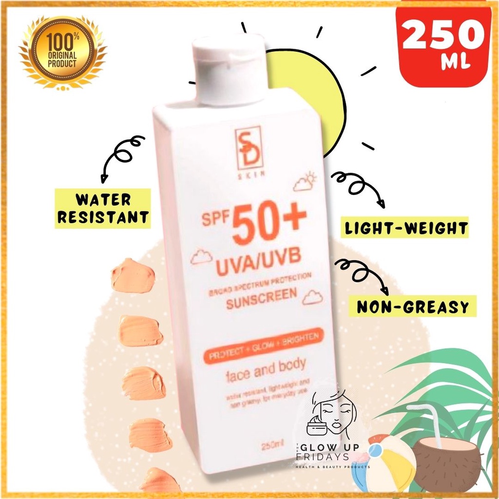 [ORIGINAL 🇨🇷] SPF50+ Face and Body Sunscreen 250ml Sugar Dolls PH (w/ authenticity seal