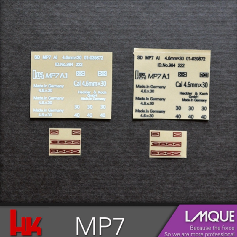 1Set HK/BF MP7 Metal Sticker Label Stationery Metal Sticker | Shopee ...