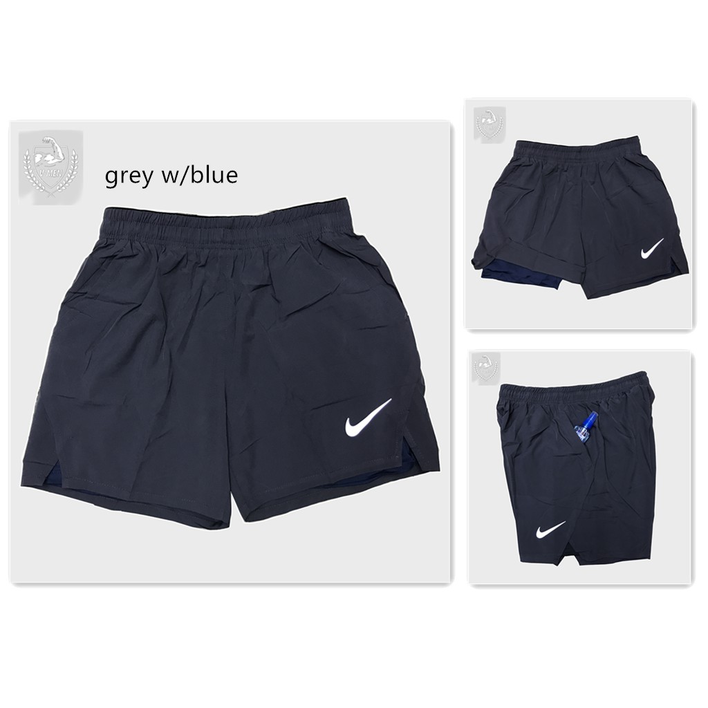18027 nike Men s 2in1 running shorts DRI FIT shorts for men shorts with cycling for men Shopee Philippines