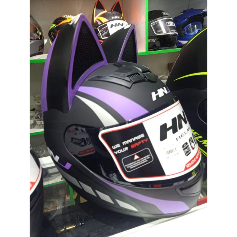 Hnj Cat Full Face Helmet Shopee Philippines