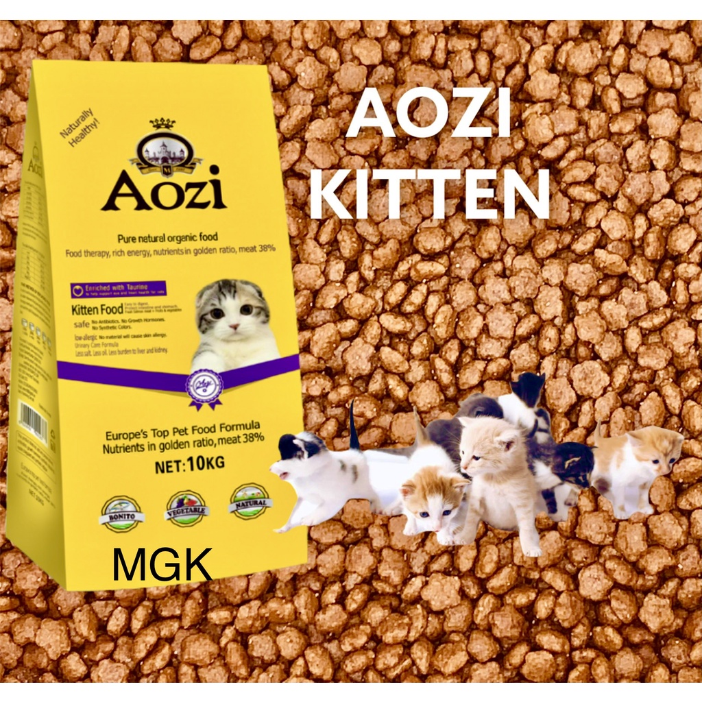 AOZI KITTEN PURE NATURAL ORGANIC PET ESSENTIALS DRY CAT FOOD TUNA
