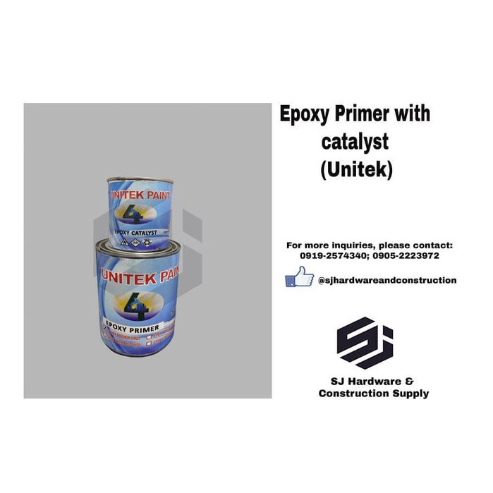 UNITEK PAINT Epoxy Primer Gray with Catalyst 1L Shopee Philippines