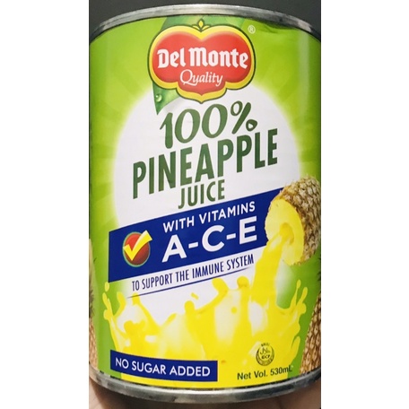 No added shop sugar pineapple juice