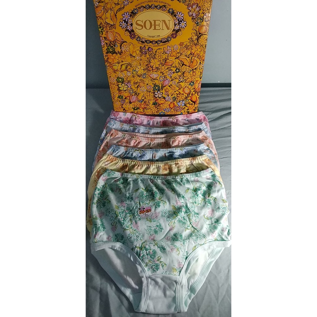 Original SOEN semi full panty(SMP)6pcs/microwavable container(RANDOM