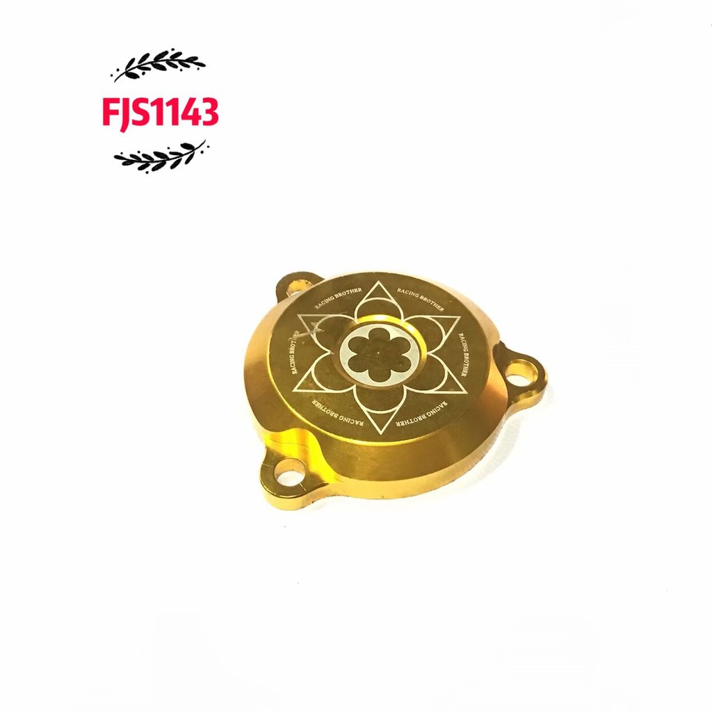 FJS1143 Motorcycle Oil Filter Cover Raider150 carb ( Alloy ) Shopee