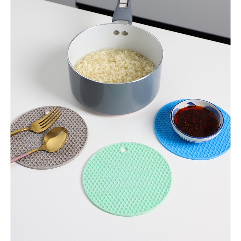Multifunction Non-Slip Silicone Mat Table Mat Kitchen Pot Mat Bowl Mat ...