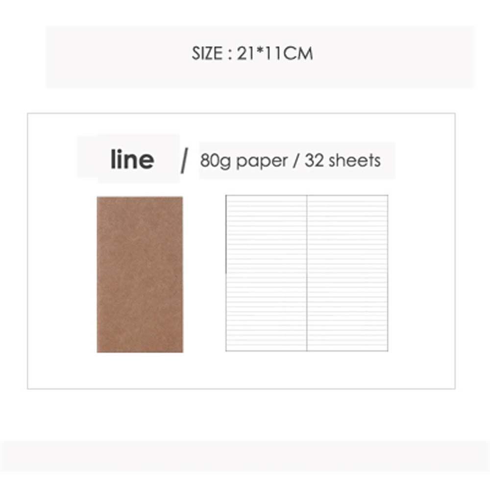 KENTON Filler Papers Inside Blank Week Plan Square Kraft Paper Shopee