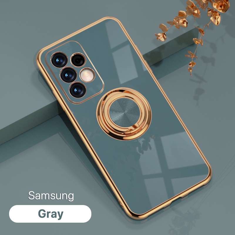 Gold Plating Samsung A32 Case A72 A52 A42 A22 Case Full Cover Camera