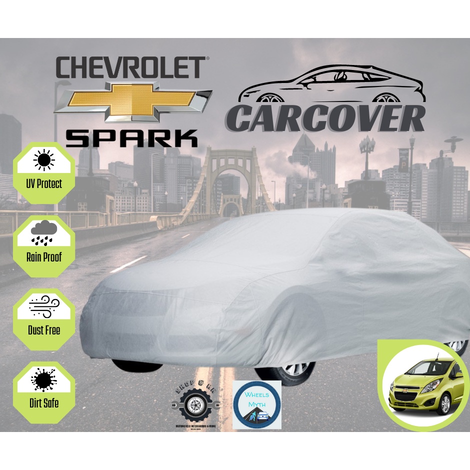 CHEVROLET SPARK] HIGH QUALITY CAR COVER, RAIN PROOF, DUST RESISTANCE AND  MADE FOR SEDAN