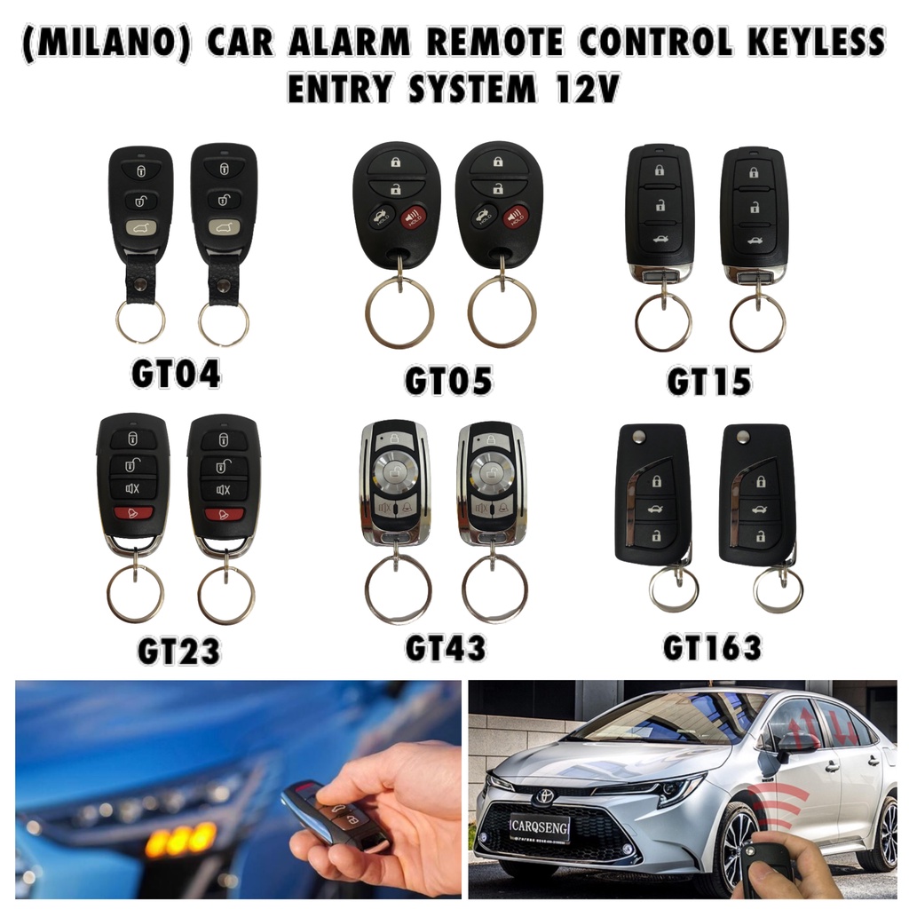 LD 12V Universal Car Auto Remote Central Kit Door Lock Locking Vehicle