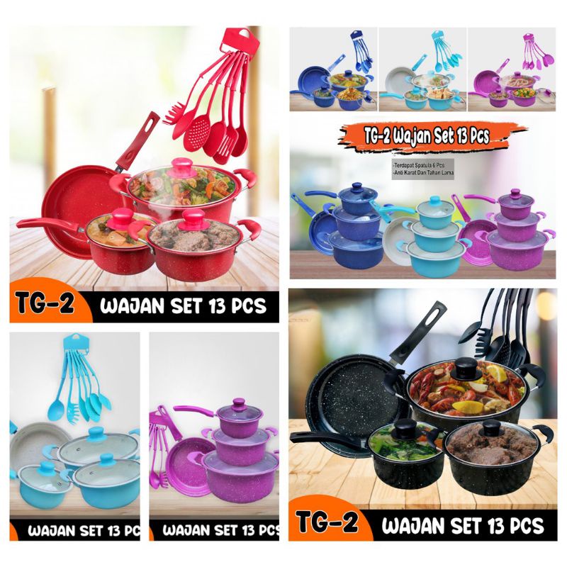 Teflon pan set / 13pcs 4in1 enamel Cookware set. Bmw/subron/infinity ...