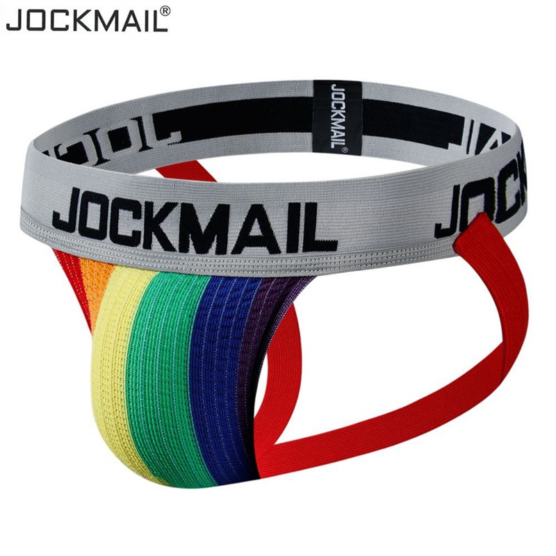 JOCKMAIL Men's Jockstrap Athletic Supporter Underwear Gym Workout