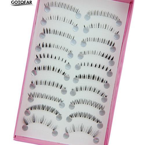 🔱cod 10 Pairs Different Style Lower Under Bottom Eye Lashes Extension 