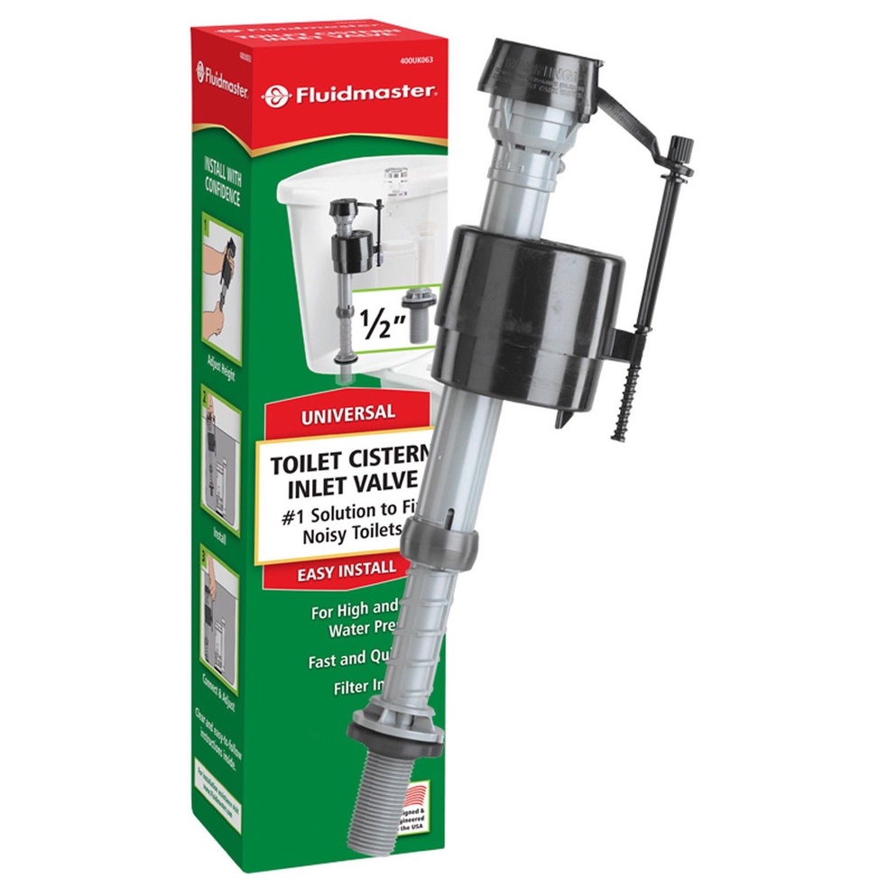 Fluidmaster 400UK054 AntiSiphon Adjustable Fill Height Fill Valve 1/