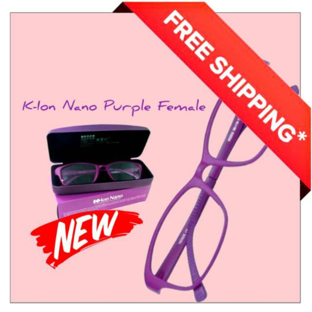 & Klink K-Ion Nano Spec (Kacamata Kesihatan) (Purple Color For Ladies ...