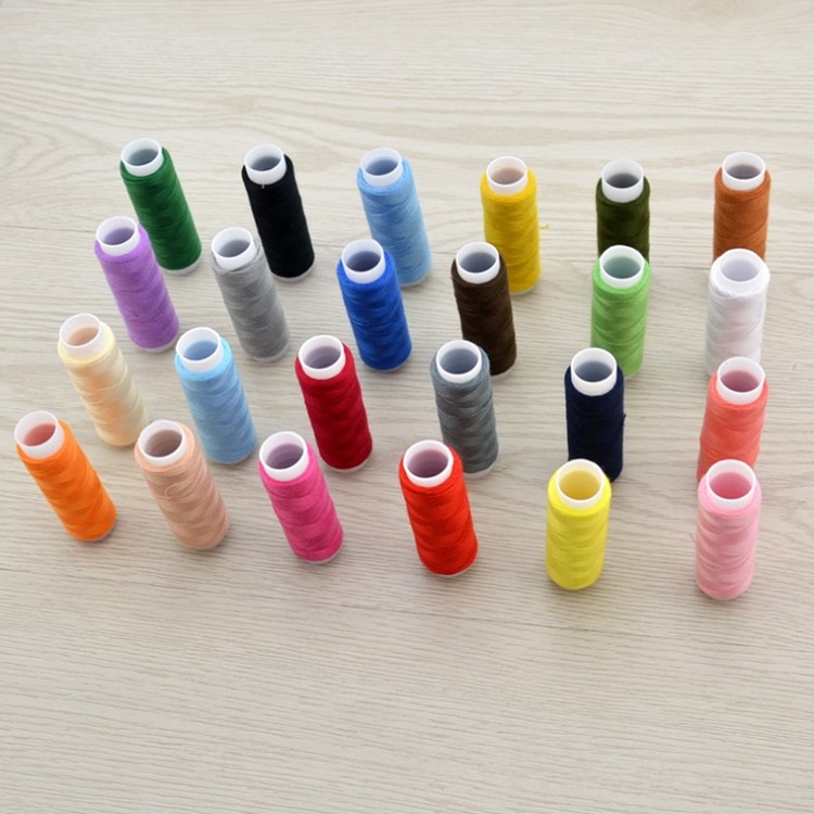 1 set 40/2 24 Colors 120Y/spool Polyester DIY Accessories Household ...