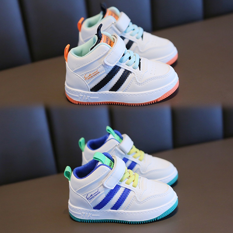 XinYanShop korean style kids sneaker rubber shoes for kids high top board  shoes for kids boy