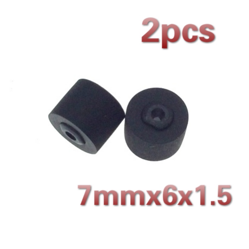 2pcs 7mmx6x1.5 wheel belt pulley rubber audio pressure recorder