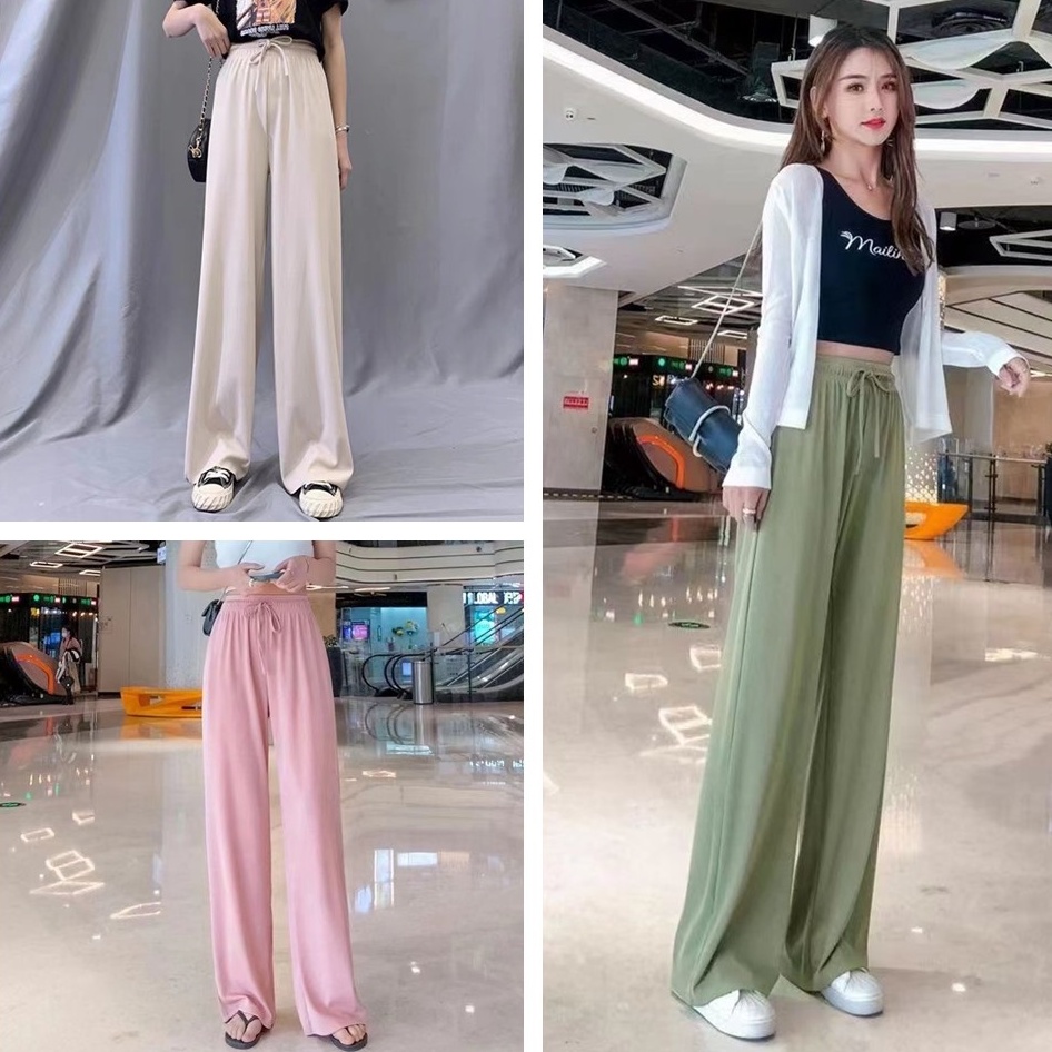 Women's Outfit Korean Style Stretchable Square Pants/Wide Leg