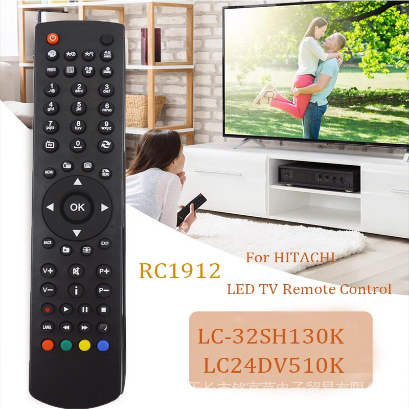 NEW RC1912 Replacment for HITACHI TECHWOOD ORION RC1912 LED TV Remote ...