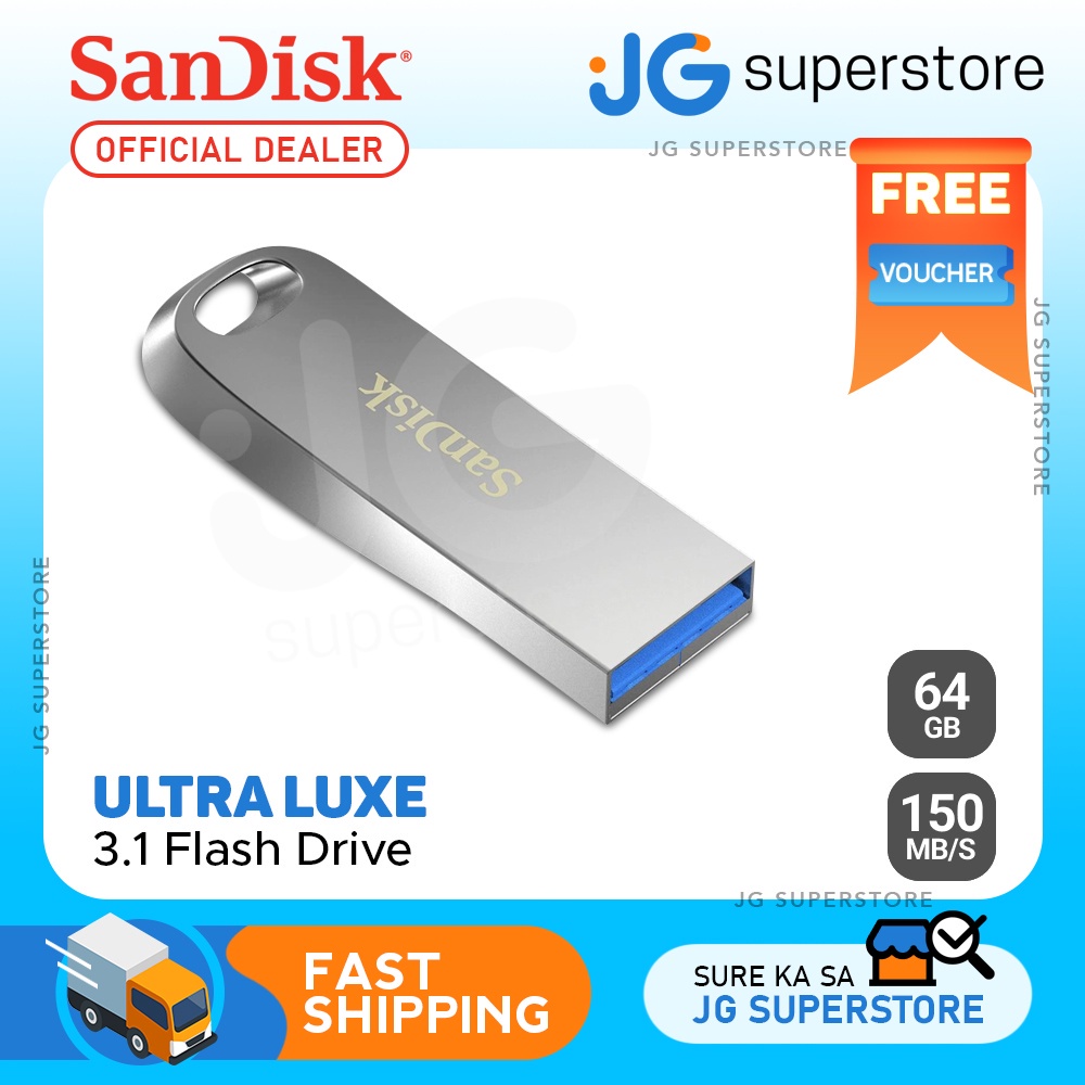 SanDisk Ultra Luxe USB Flash Drive 150MB/s Read Speed