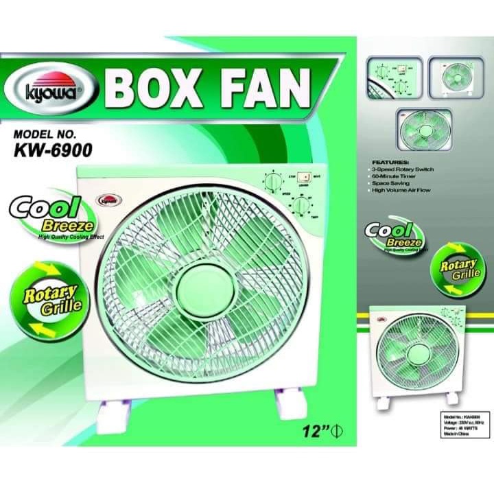 KYOWA BOX FAN 12" KW6900 Shopee Philippines