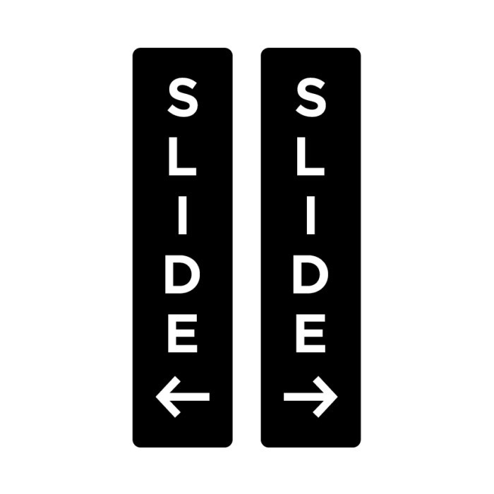 Order Slide Sign Board Acrylic Slide Sign Acrylic Label Sticker Sliding ...