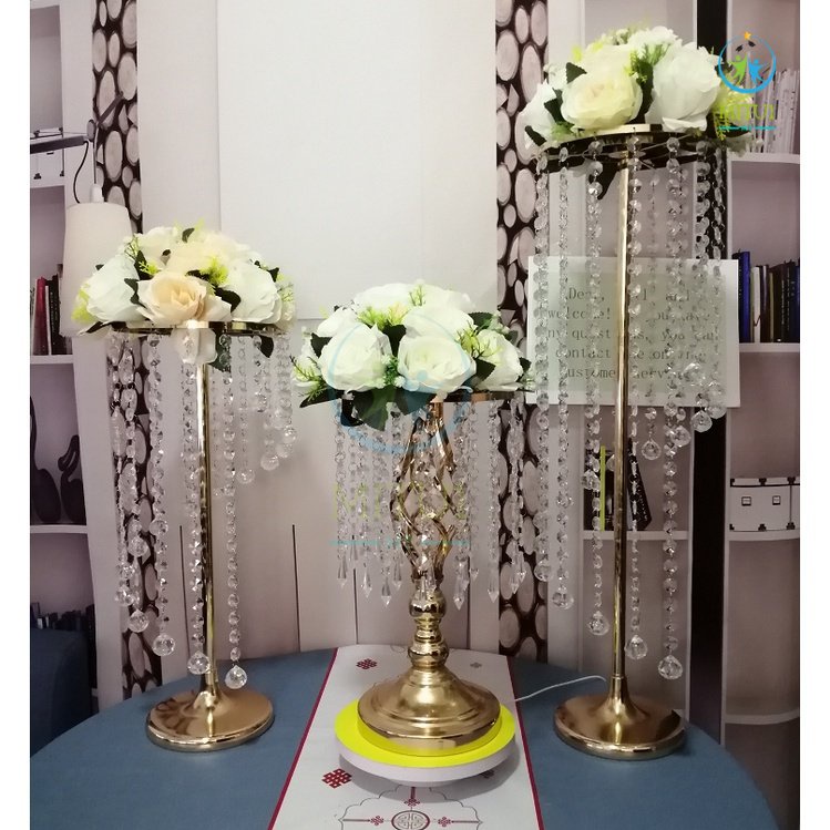 Candle Holder Flower Vase Wedding Centerpiece Lead Road Candlestick for Wedding Event Decoration