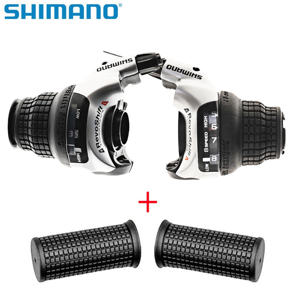 Set Cambio Shimano SL-RS45 Revo Shift — Manopola Twist Per MTB, 3/6/7/8 Velocità