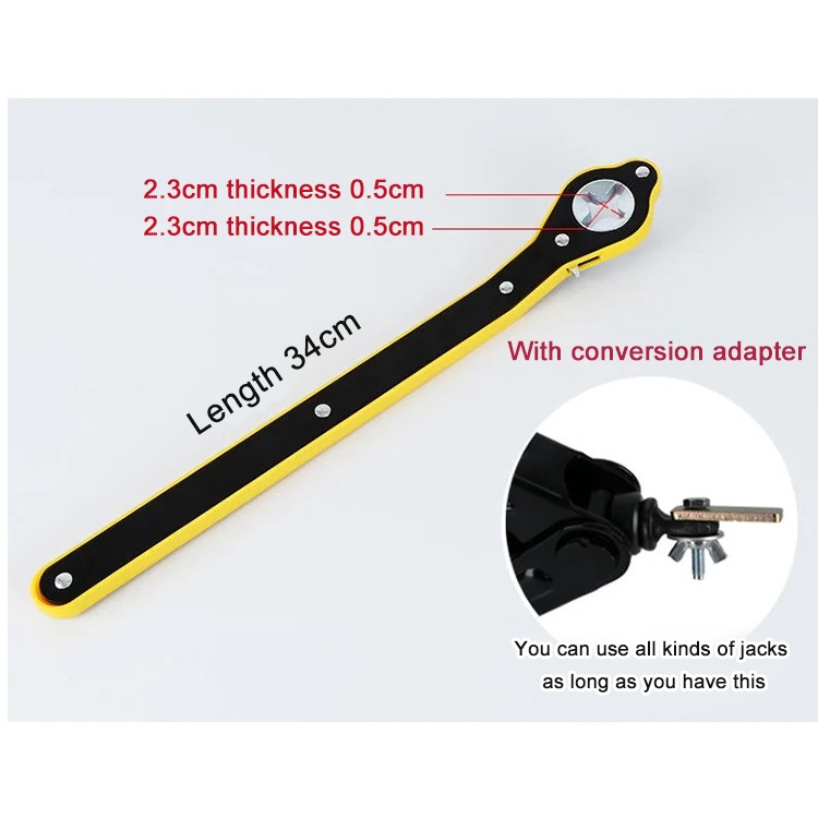Wrench CarMounted HandOperated Jacks With PowerSaving Ratchets Labor Saving Jack Wrench