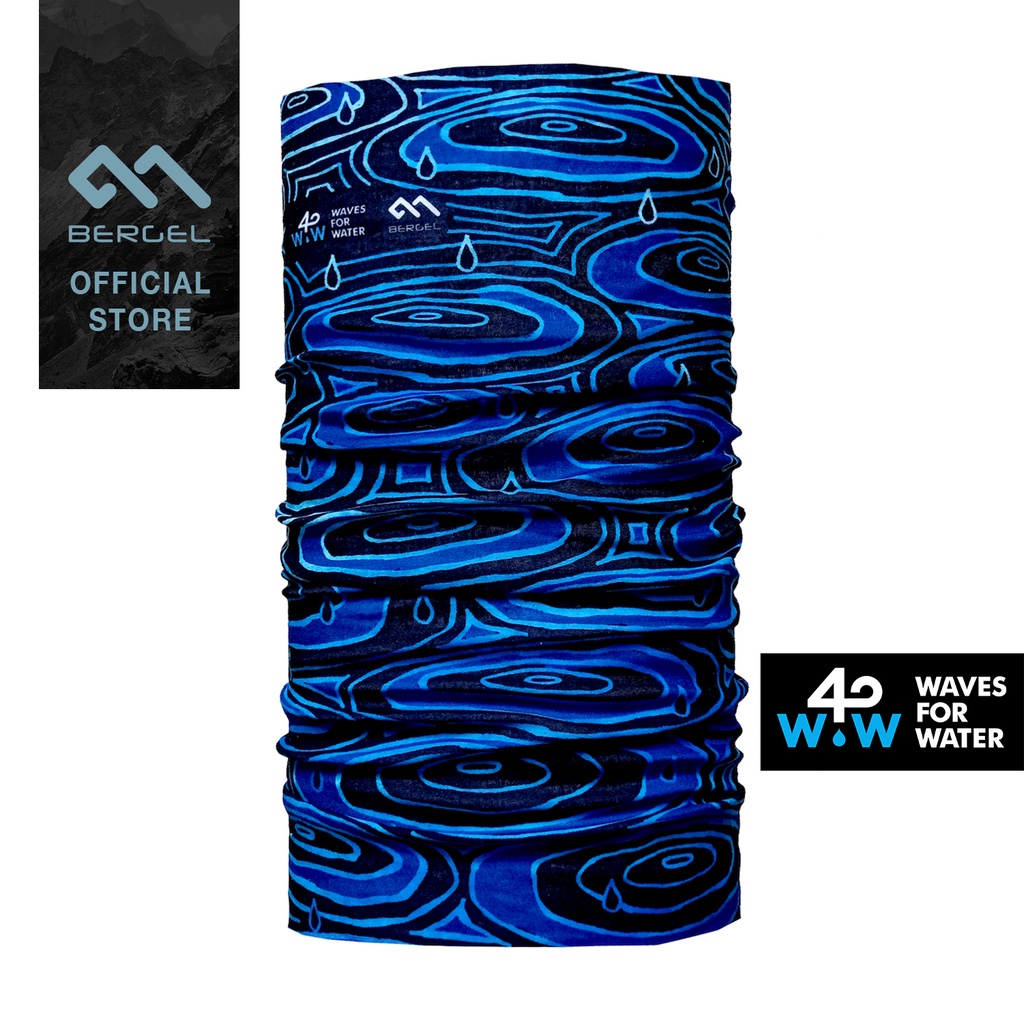 Bergel Ripples Multifunctional Headwear Waves for Water x Bergel Local ...