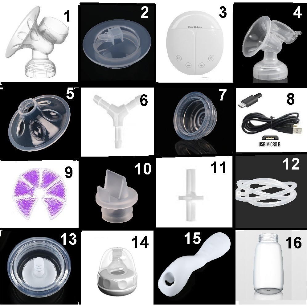 Real Bubee Duckbill Valve Breast Pump Spare Parts Silicone Funnel