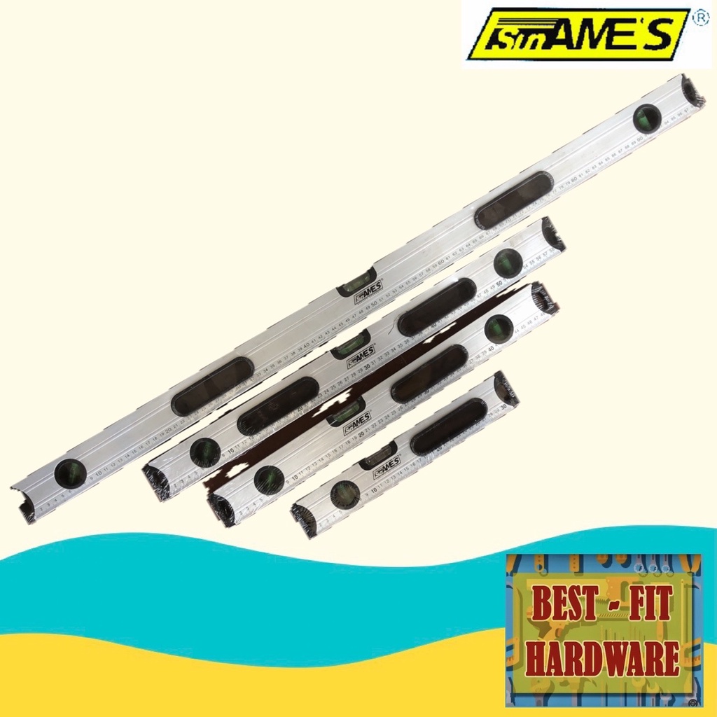 AME'S - ALUMINUM LEVEL BAR (MAGNETIC) #12 / #20 / #24 / #40 | Shopee ...