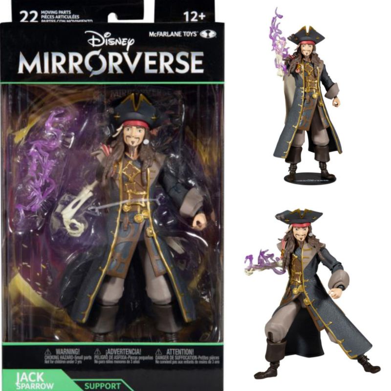 Clearance Sale!) Mcfarlane Disney Mirrorverse Captain Jack Sparrow 7  Action Figure