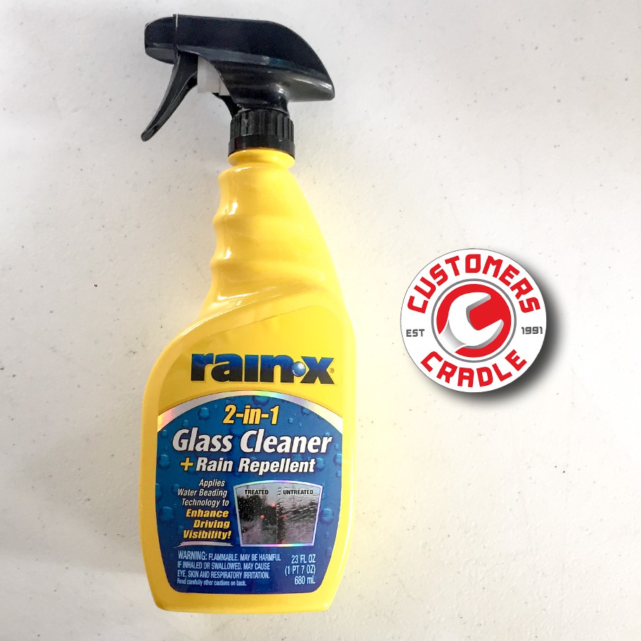 RainX 2 in 1 Glass Cleaner + Rain Repellent (23 FL OZ / 1 PT 7 OZ
