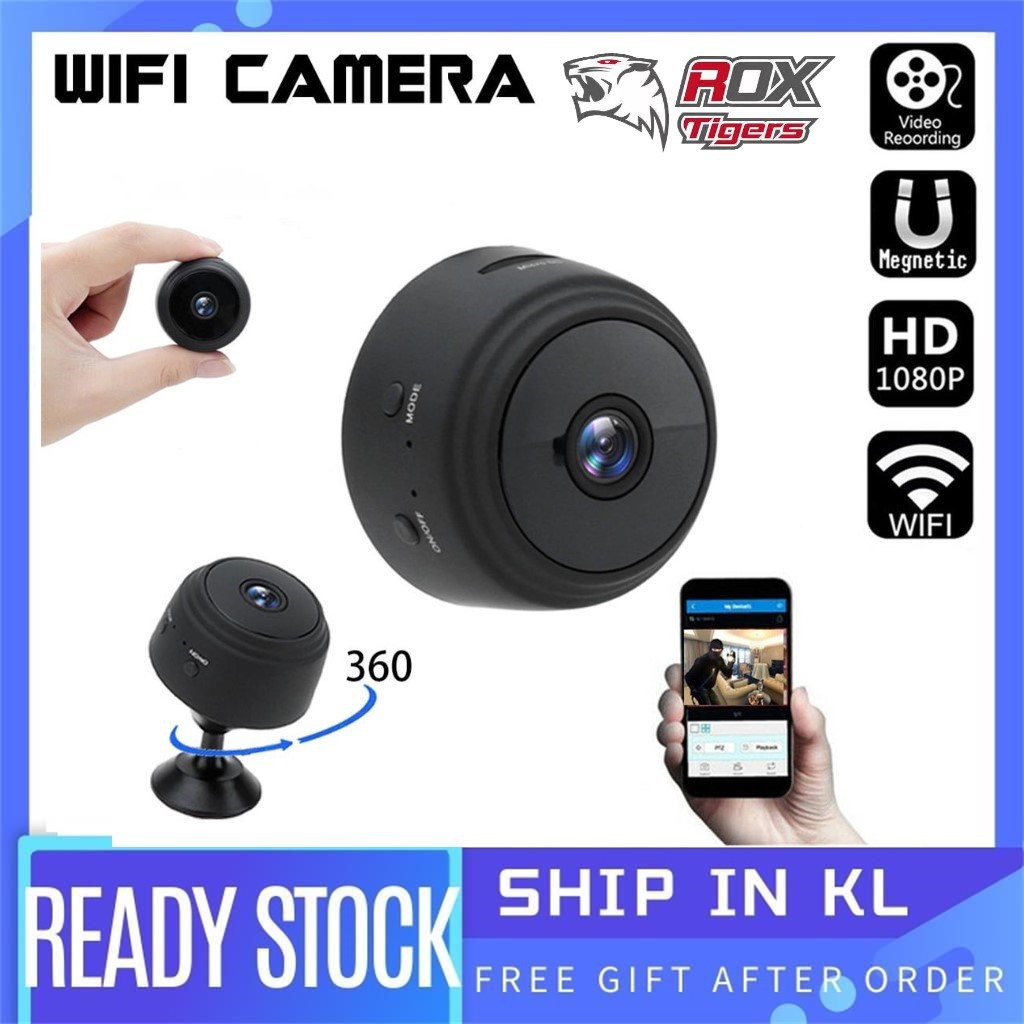 WIFI Mini Spy Camera Mini Wireless1080P HD Hot Link Remote Surveillance  Camera Recorder 150 Degrees Panoramic IR Night Hidden IP CCTV Camera A9  Mini