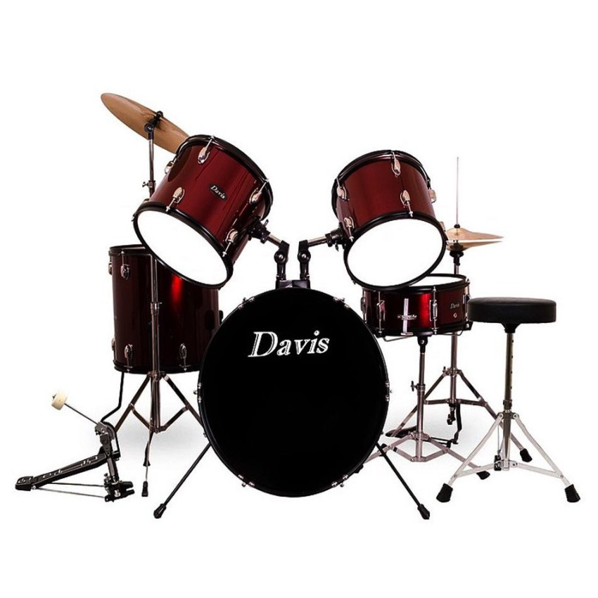 Davis DRS05 Drum Set (Red) Shopee Philippines
