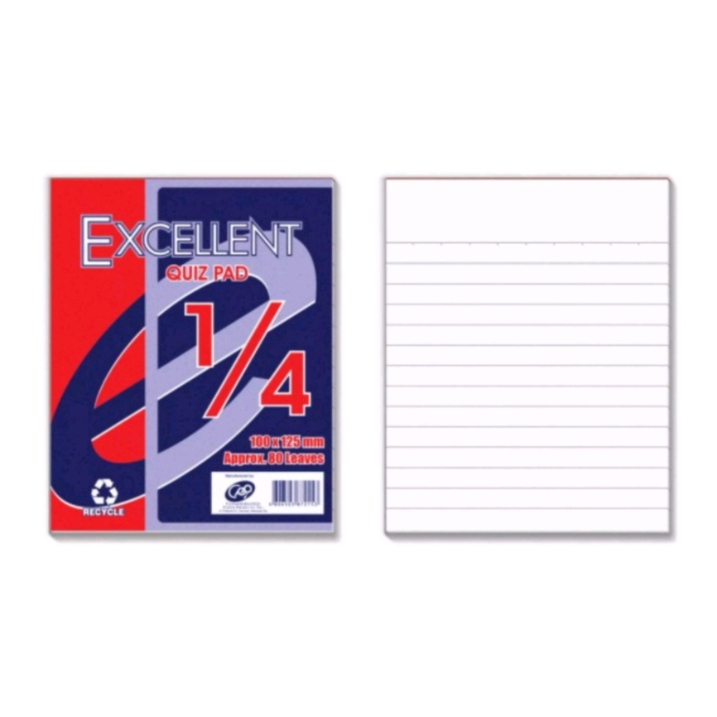Quiz pad paper/1/4 pad /sold per pad /50levels | Shopee Philippines